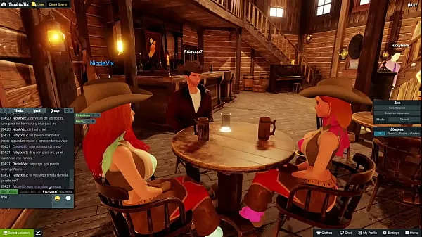 Cowboy Dominates Three Naughty Cowgirl Sisters Sex Scene